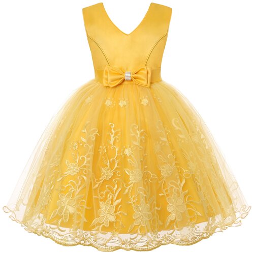 Нарядное платье Kids Tales, размер 122-128, красный