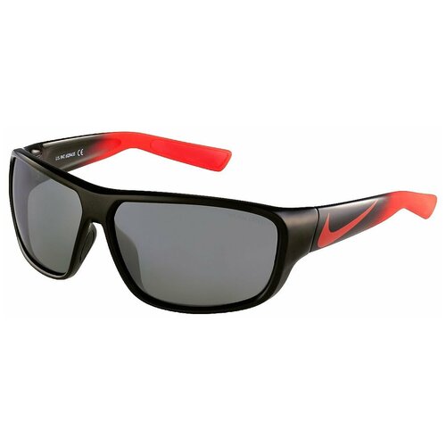 фото Солнцезащитные очки nike, прямоугольные, спортивные, с защитой от уф, черный