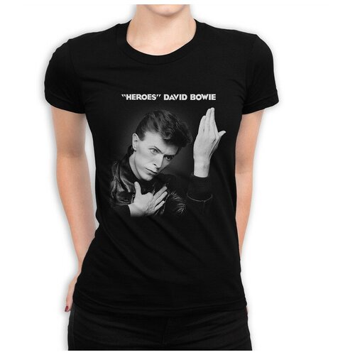 фото Футболка dream shirts дэвид боуи - heroes женская m черная