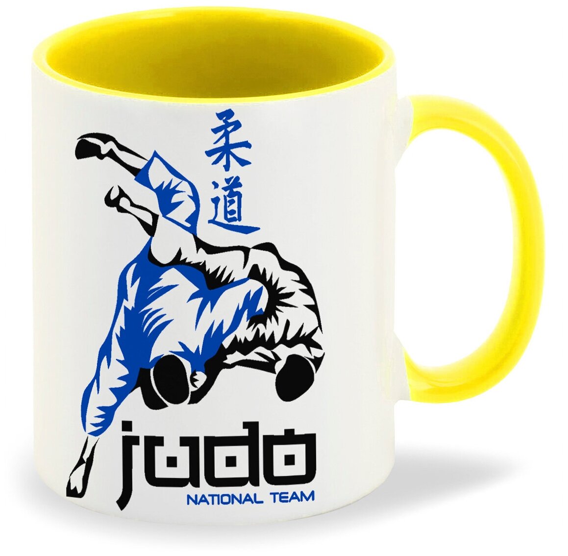 Кружка желтая CoolPodarok Judo (дзюдо)