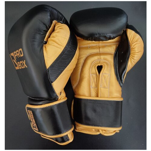 Боксерские перчатки «Prospect Boxing» 16 Oz черно-золотые