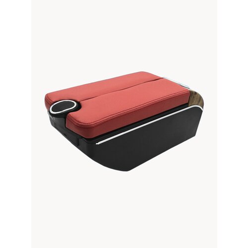 Подлокотник для Рено Логан 1 / Renault Logan 1 (2005-2015) органайзер, 7 USB для зарядки гаджетов, крепление в подстаканники