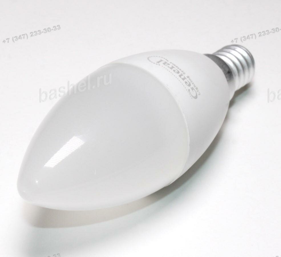 General свеча E14 15W(1050lm) 4500K 4K 35х105 пластик/алюм GLDEN-CF-15-230-E14-4500 661096, Лампа светодиодная