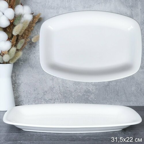 Блюдо прямоугольное сервировочное 32х22х25 см 553₽