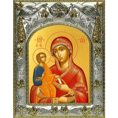 Икона Троеручица икона Божией Матери икона божией матери троеручица резная рамка