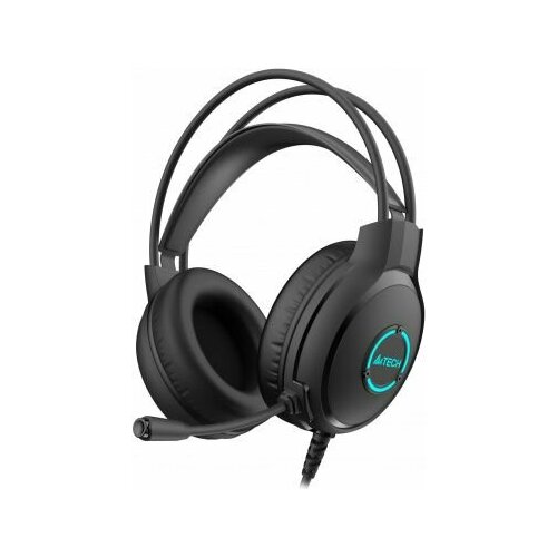 Наушники с микрофоном A4Tech Fstyler FH300U черный 2м накладные USB оголовье FH300U BLACK 235400₽