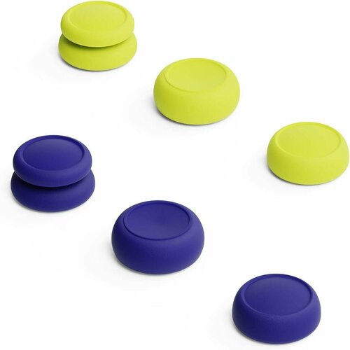 Премиум накладки насадки на стики Joy-Con Nintendo SwitchOledLite синие с желтым 99800₽