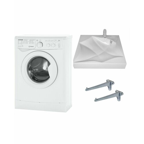 Стиральная машина Indesit IWUC 4105 и раковина Элиза 50 3370000₽