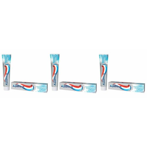 Aquafresh Зубная паста Сияющая белизна, 100 мл, 3 шт.