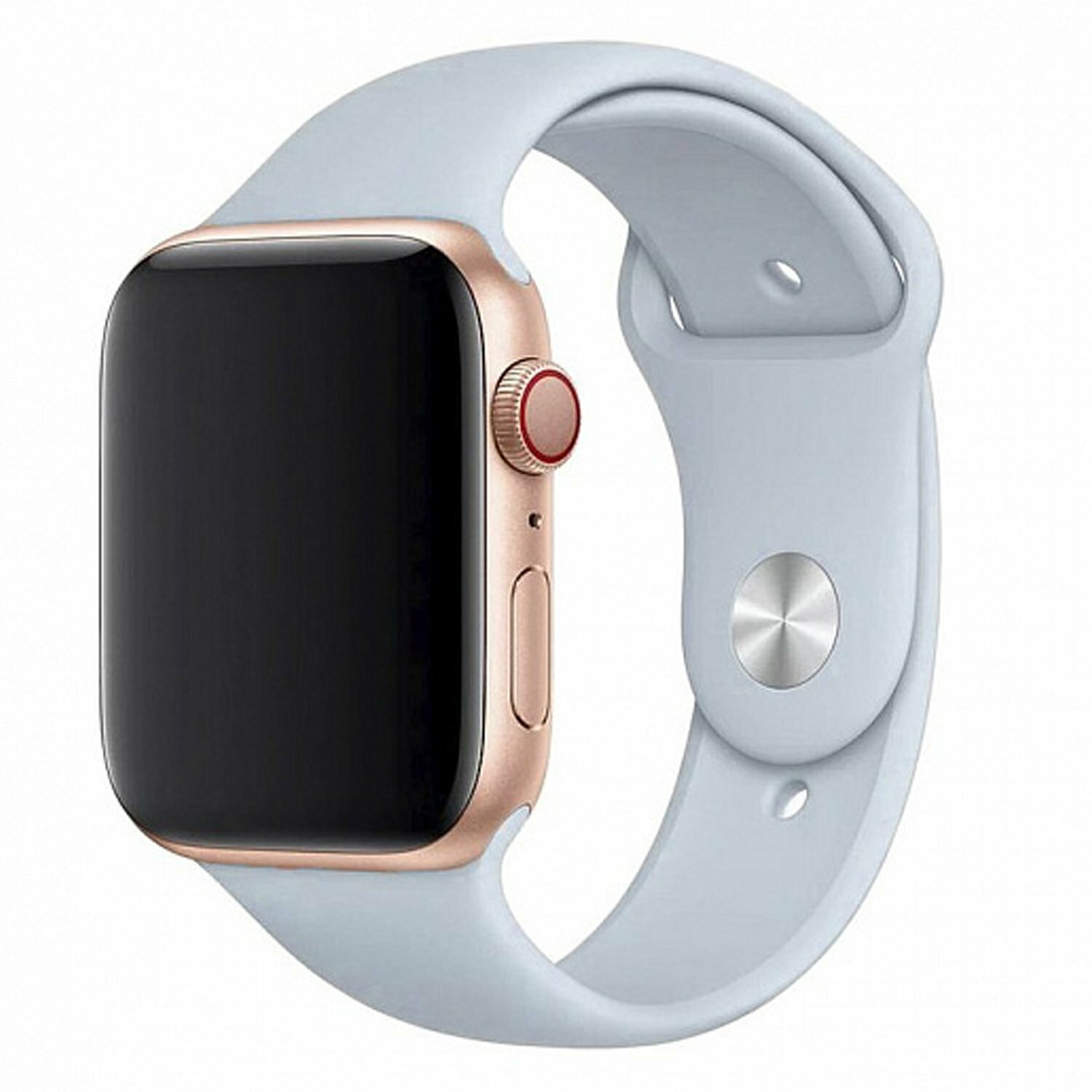 Силиконовый ремешок для Apple Watch (Эпл Вотч) 38/40/41мм / Эластичный спортивный браслет для умных смарт-часов / размер браслета S, светло-голубой (S)