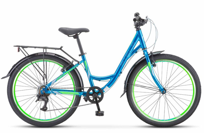Велосипед для подростков STELS Miss 4300 V 24" V010, 14" морской волны