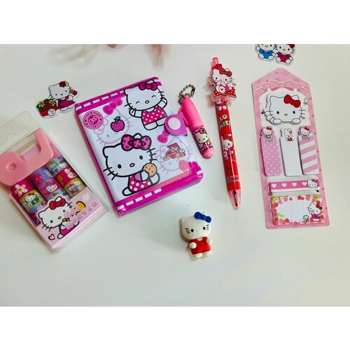 Подарочный канцелярский набор Hello Kitty Хеллоу Китти из 6 предметов action канцелярский набор hello kitty 6 предметов