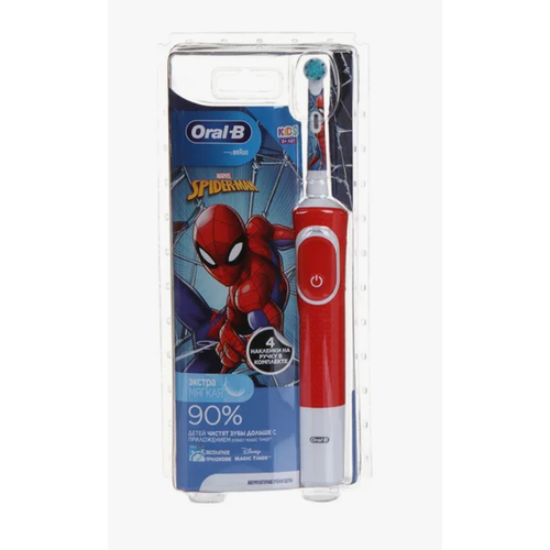 Oral-B Электрическая зубная щетка D1004132K Spiderman 3 тип 3710 детская 589600₽
