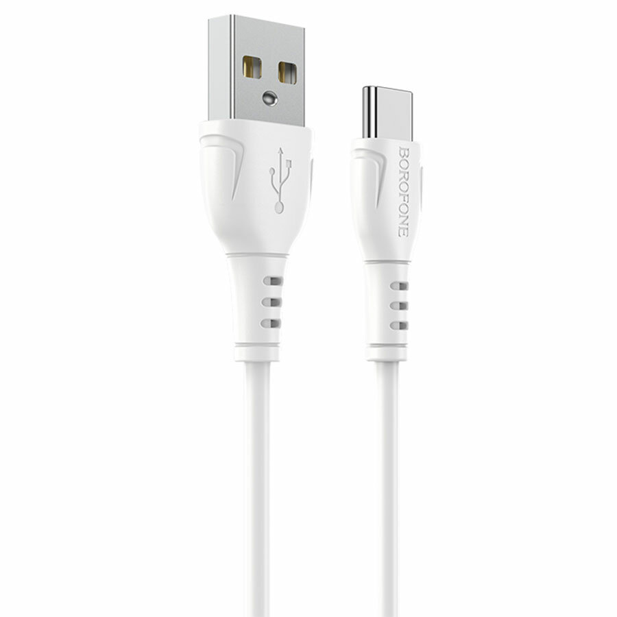 Кабель USB BOROFONE BX51 Triumph USB - Type-C, 3A, 1 м, белый