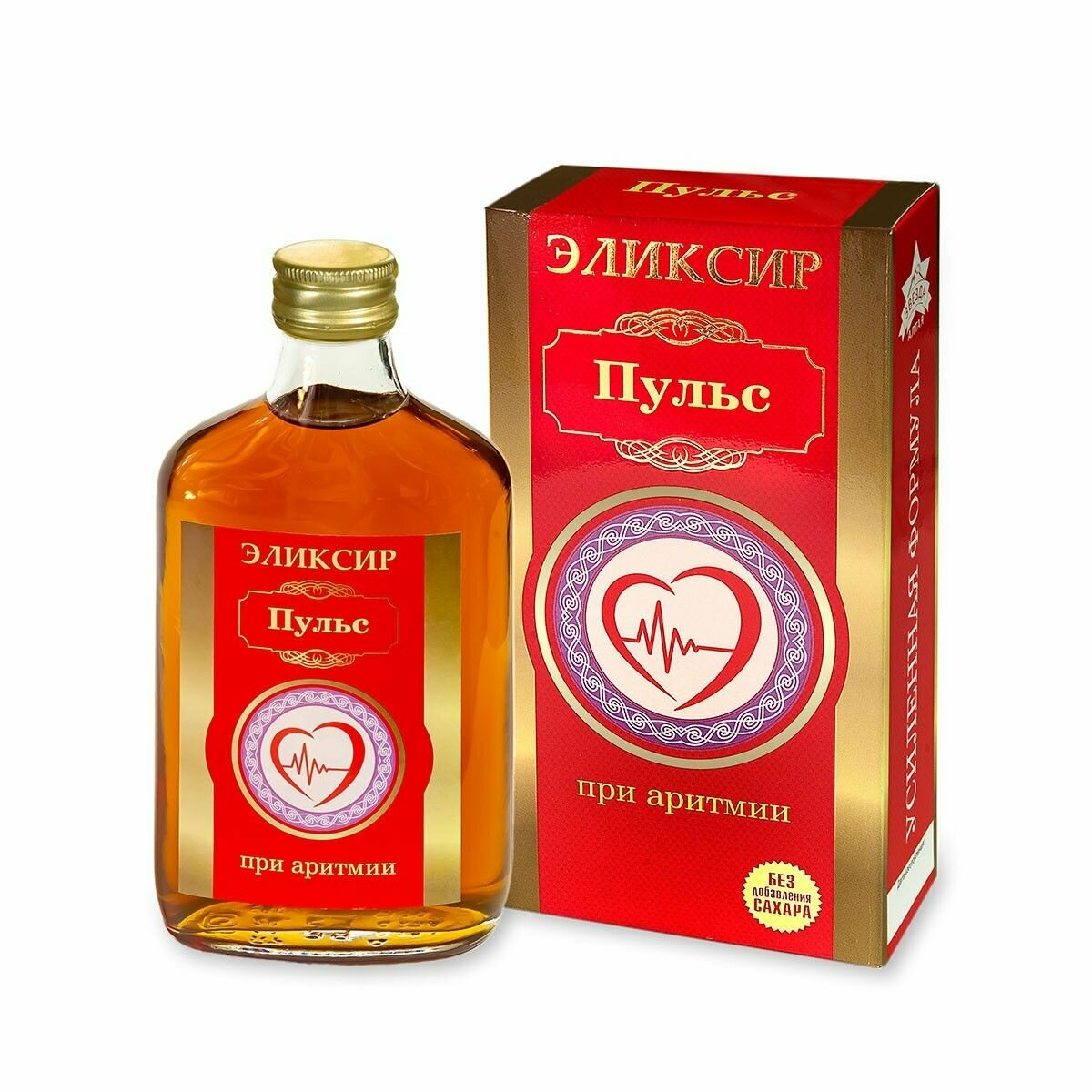 Гомеопатические Препараты Для Сердечно-Сосудистой Системы Эликсир Пульс При аритмии, 250 мл. Алтайский растительный бальзам на фруктозе для сердца и сосудов