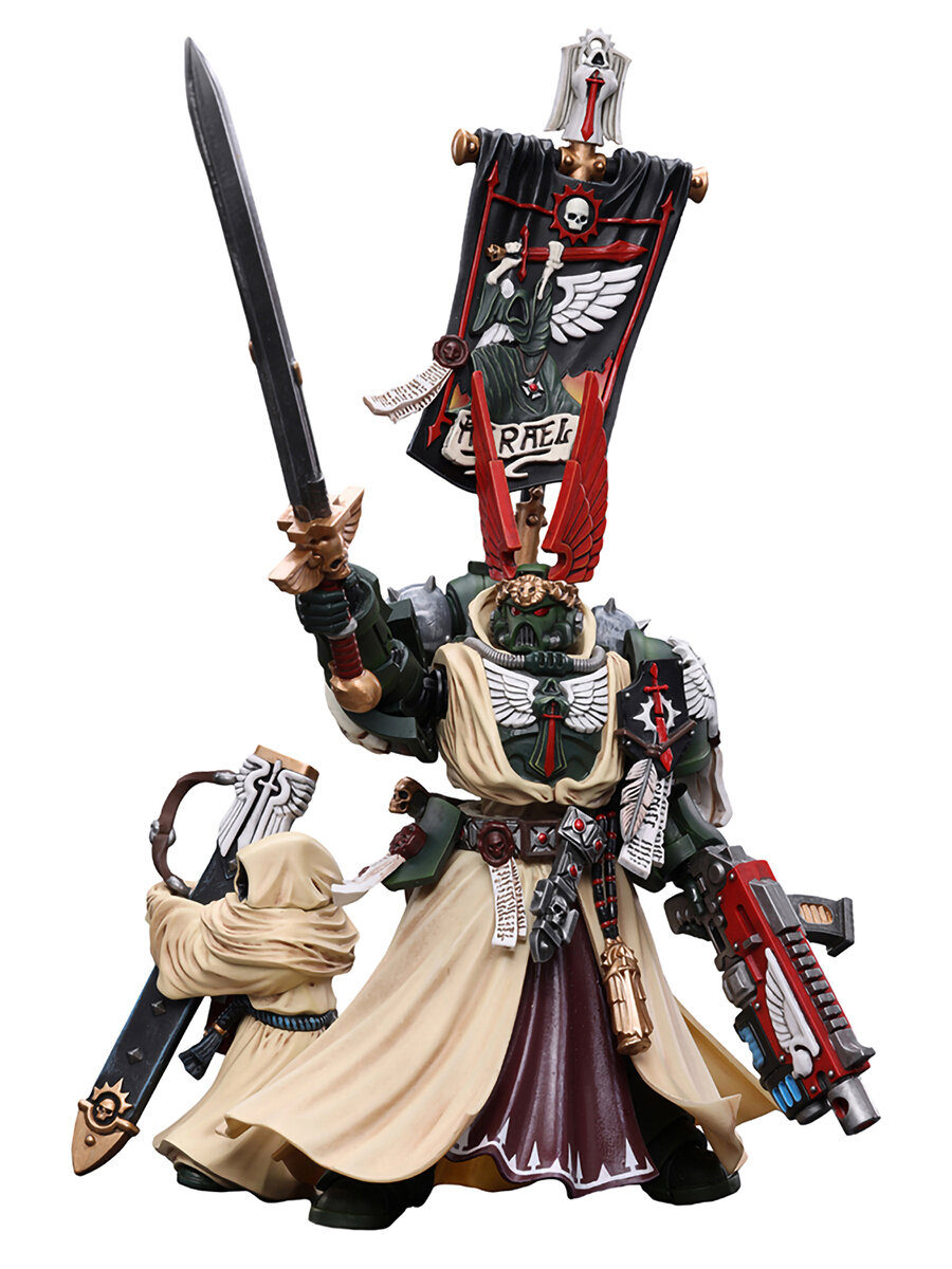 Фигурка JOYTOY Warhammer 40K Dark Angels Supreme Grand Master Azrael 1:18