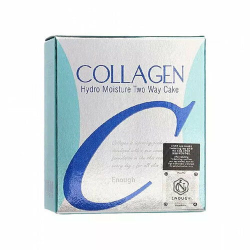 Enough Компактная пудра для лица с коллагеном, увлажняющая COLLAGEN Hydro Moisture Two Way Cake, SPF 25, тон 13