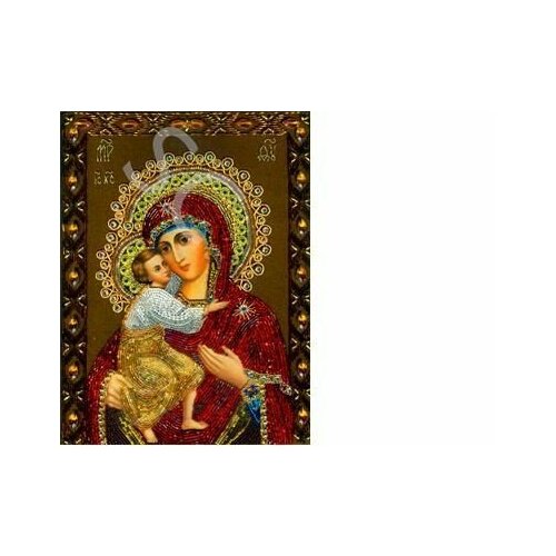 Алмазная мозаика 20х30см Икона пресв Богородица Владимирская 858₽
