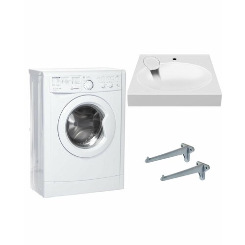 Стиральная машина Indesit EWUC 4105 и раковина Liguria Лигурия 50 3284000₽