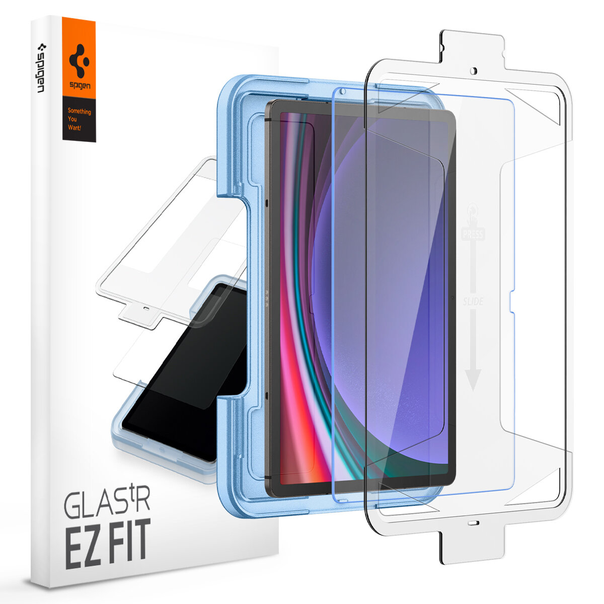 Защитное стекло SPIGEN для Galaxy Tab S9 Plus - Glass tR EZ Fit Прозрачный 1 шт AGL06999