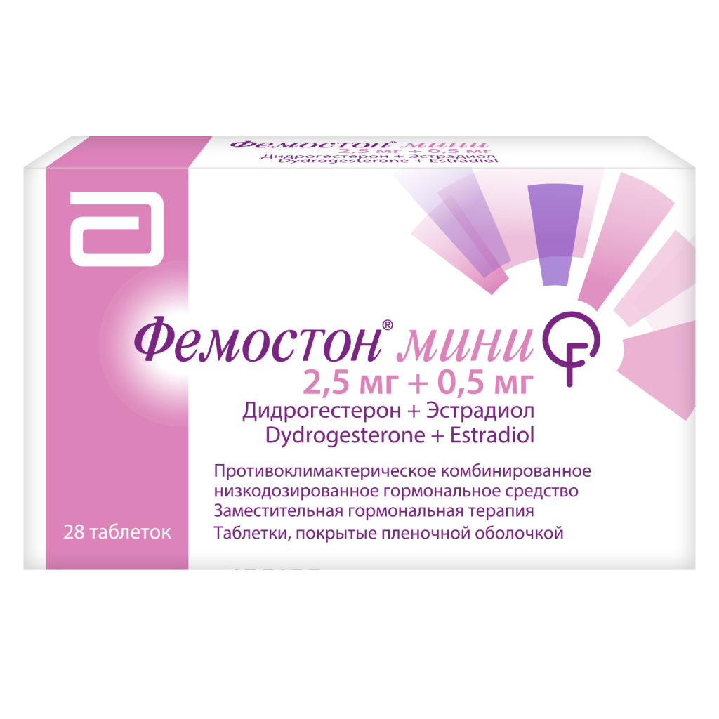 Фемостон мини таблетки покрыт. плен. об. 2.5 мг+0.5 мг 28 шт
