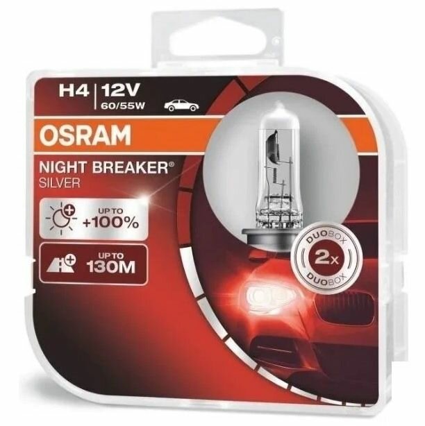 Лампа автомобильная галогенная OSRAM , H4, 12В, 1шт - фото №14