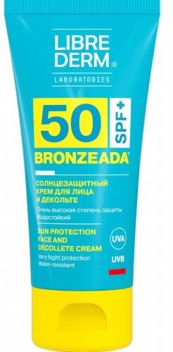 Librederm bronzeada солнцезащитный крем для лица и декольте (spf 50) 50 мл