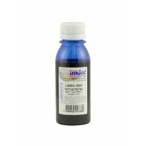 Чернила InkTec Epson L800/L1800 (T6732/ T6742), C, 0,1 л.