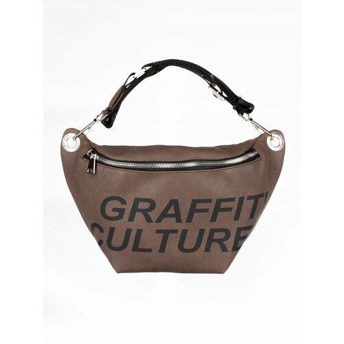 Сумка SKIFFHAT, фактура матовая, коричневый, бежевый