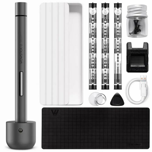 Аккумуляторная отвертка Xiaomi Wowstick 1F+ (New Box) серый