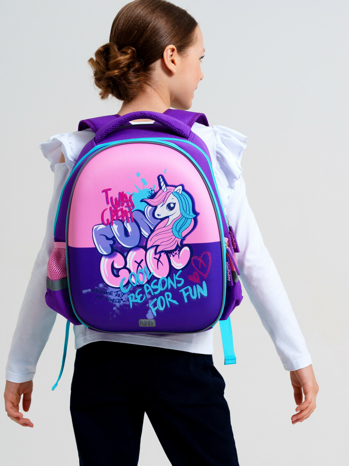 Рюкзак для девочки PlayToday, размер 38*29*17 см, розовый