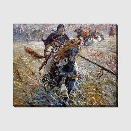 Картина на холсте Богатырь, 62*50 см