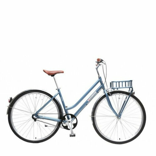 Велосипед Urban Classic FAl 6061 колесо700с перзад покр35C3 планетар скорости тормаза U-Brake зад ножной ремен передача рост до 175см голубой Forsage-вело FB28004 30265₽