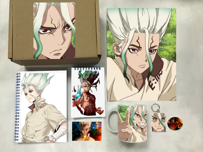 Бокс Доктор Стоун, Dr. Stone №6, товары с нашими рандомными картинками