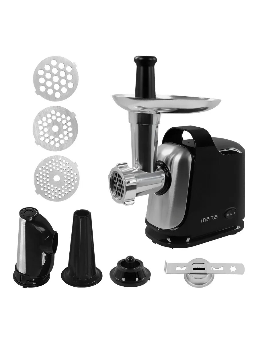 Мясорубка MARTA MT-MG2026B черный жемчуг