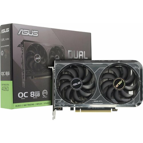 Видеокарта ASUS GeForce RTX 4060 DUAL EVO OC V2 8GB DUAL-RTX4060-O8G-V2 90YV0JC4-M0NA00 53287₽