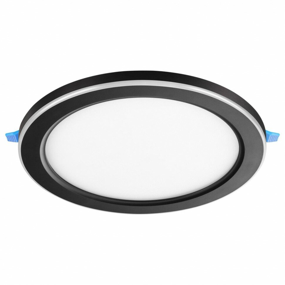 Novotech 359023 SPOT NT23 299 черный Светильник встраиваемый светодиодный (три сценария работы) IP20 LED 3000К 18W+6W 100-265V 1680Лм SPAN