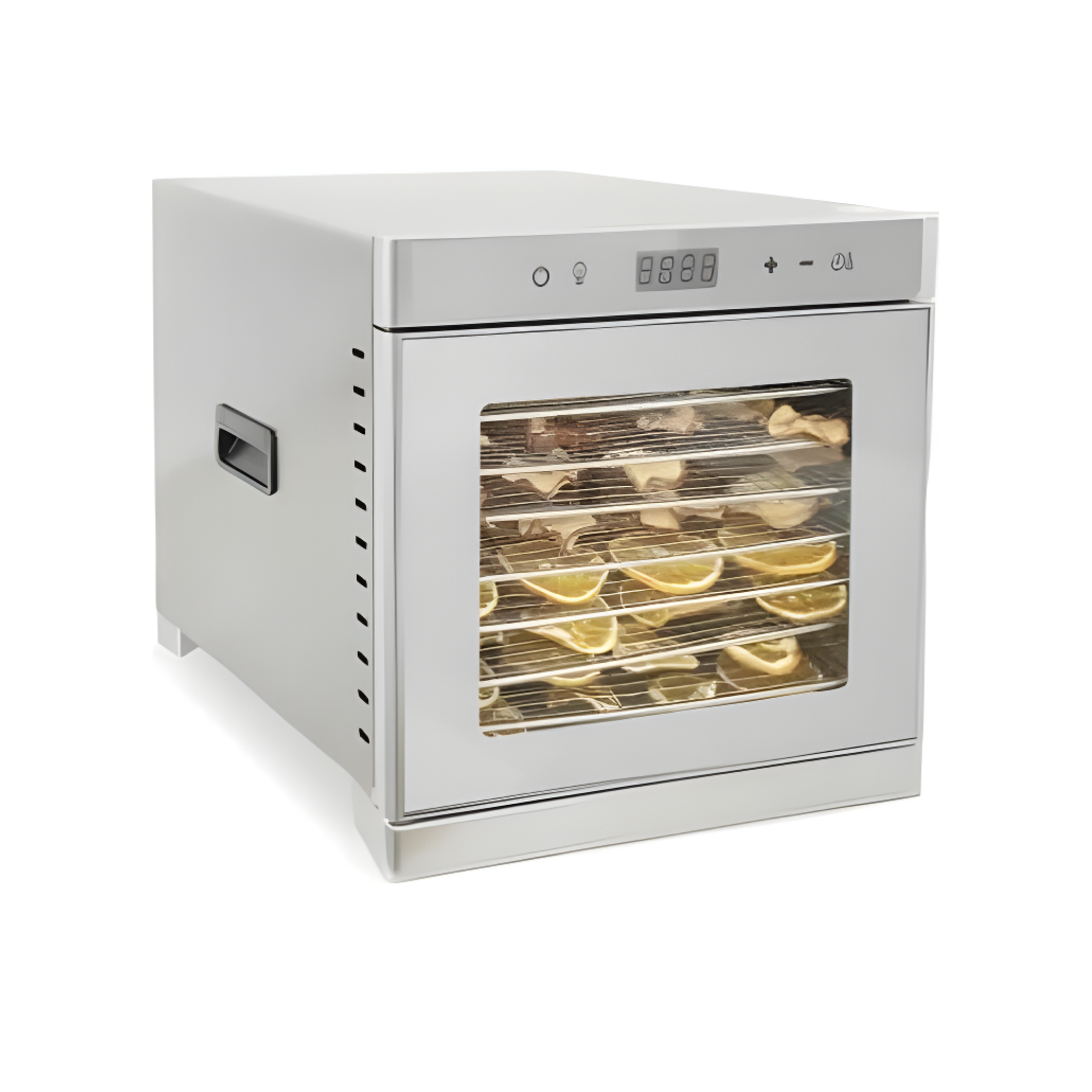 Сушилка для овощей и фруктов AIRHOT FD-8 GLASS-L из нержавеющей стали