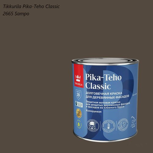 Изображение товара Краска для деревянных фасадов Tikkurila / Tikkivala Pika-Teho Classic (0,9л) 2665 Sampo