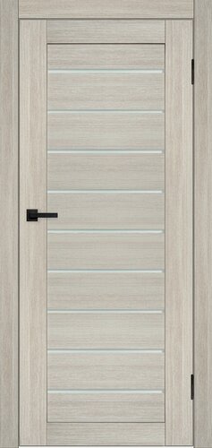 Изображение товара Дверь межкомнатная комплект с коробкой и наличниками Альфа со стеклом, капучино, 700х2000мм