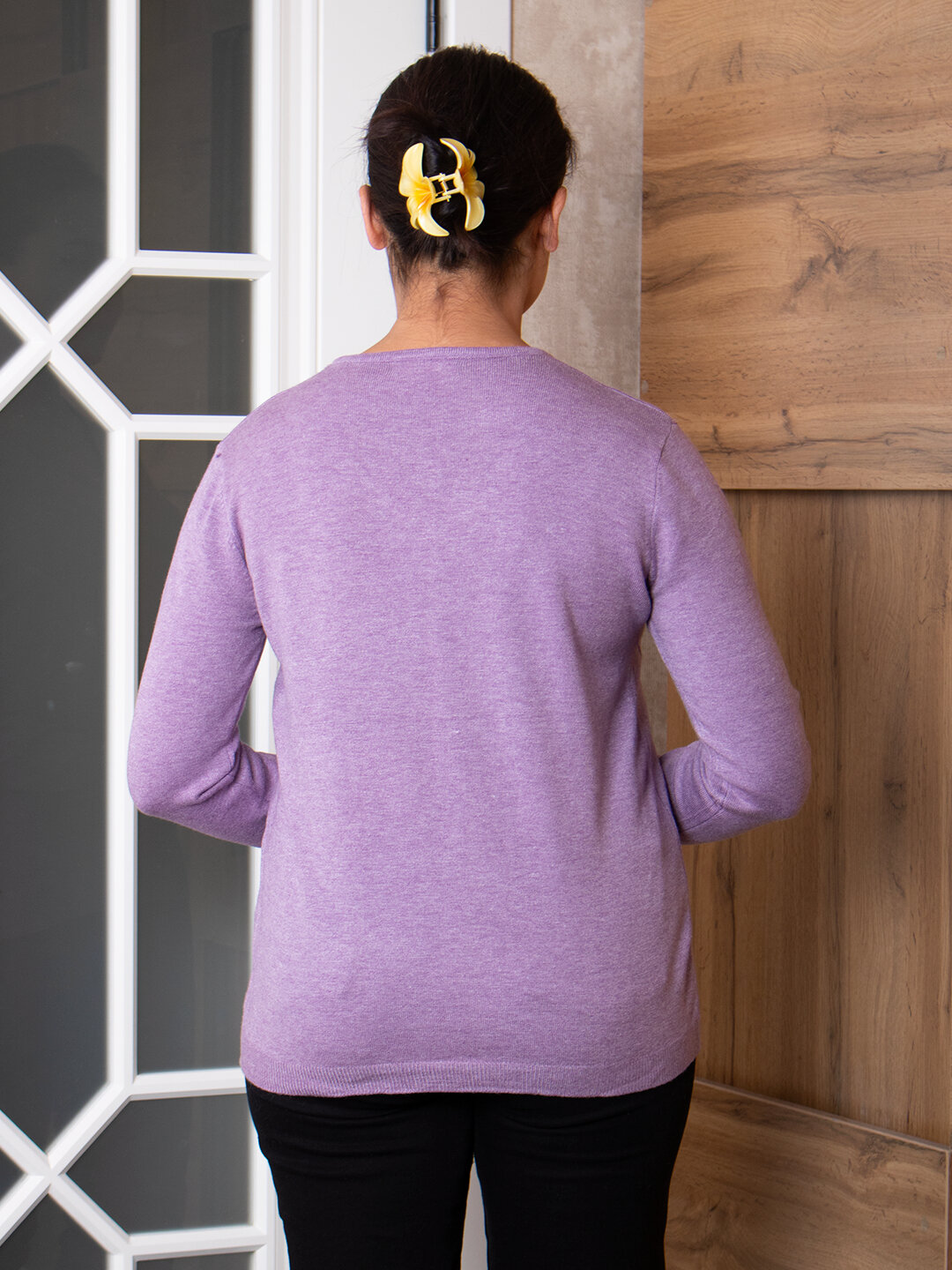 Свитер размер One Size, , сиреневый — фото 1