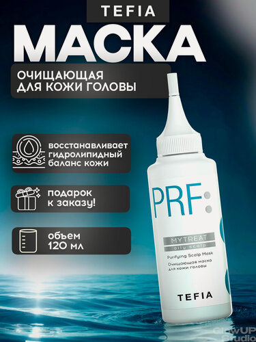 Изображение товара TEFIA Очищающая гель маска для жирной кожи головы 120мл