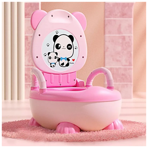 Горшок детский панда с сиденьем ST SM-CP004/PK цвет розовый