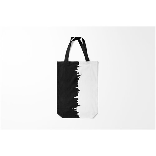 фото Сумка-шоппер / 31х42 см / тренды / big pictures черным по белому burnettie