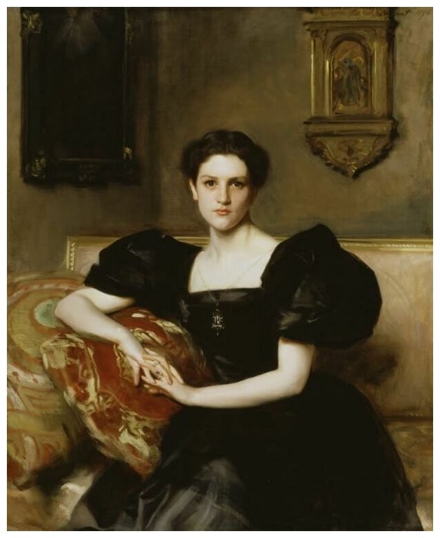 Репродукция на холсте Элизабет Уинтроп Чанлер (миссис Джон Джей Чепмен) (1893) Сарджент Джон Сингер 30см. x 37см.