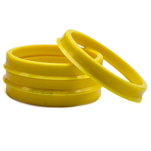 фото Кольца центровочные 72,6х64,1 yellow 4 шт высококачественный пластик sds exclusive