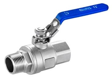 фото Шаровой кран AISI 304 SM-SB1103 1/2' FM с фиксатором (нержавейка)