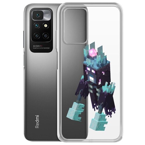 чехол накладка krutoff clear case minecraft несчастный призрак для xiaomi redmi note 11 pro Чехол-накладка Krutoff Clear Case Несчастный Призрак для Xiaomi Redmi 10