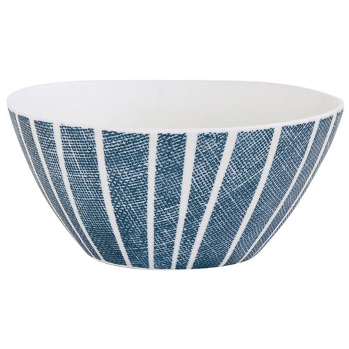 Салатник (синий с белыми полосками) Бриз без инд.упаковки Easy Life EL-R2411_BRZE