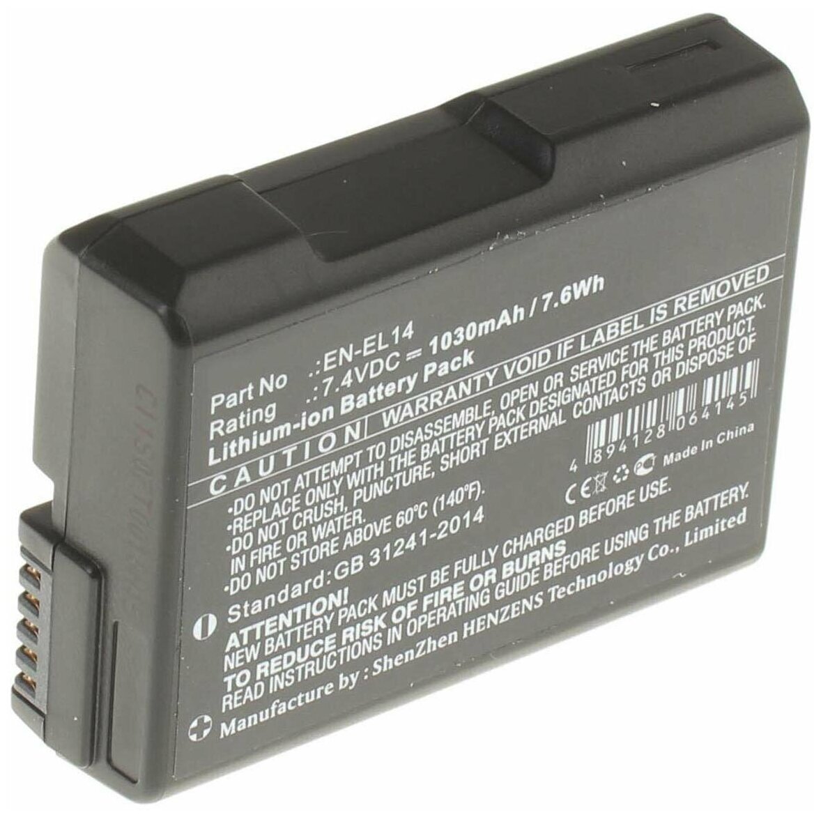 Аккумулятор iBatt iB-B1-F193 1030mAh для Nikon EN-EL14, EN-EL14a,